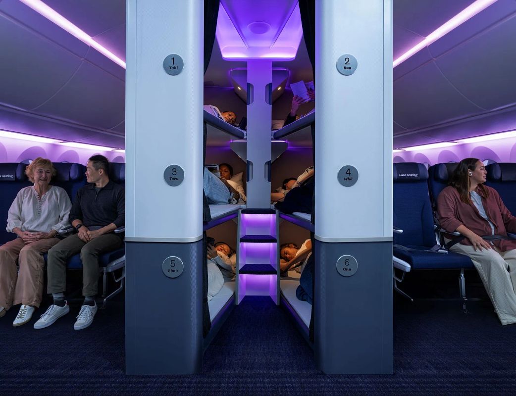 Air New Zealand lance ses lits superposés pour réenchanter le long-courrier - Actualités du luxe - actualités sur le luxe - actualité du luxe