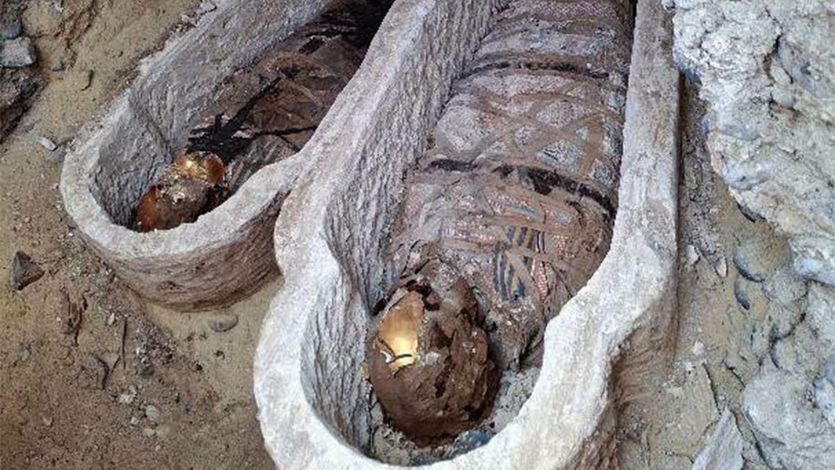 Archéologie: en Égypte, les archéologues découvrent une tombe romaine renfermant des momies aux langues en or - Actualités du luxe - actualités sur le luxe - actualité du luxe