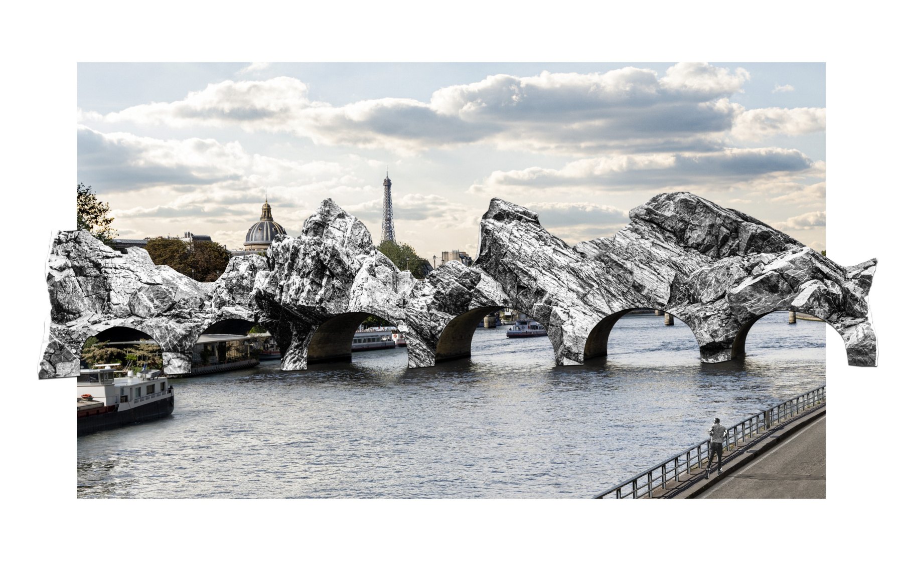 Rendu officiel de La Caverne du Pont-Neuf par JR