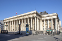 Façade du Palais Brongniart, ancien siège de la Bourse de Paris