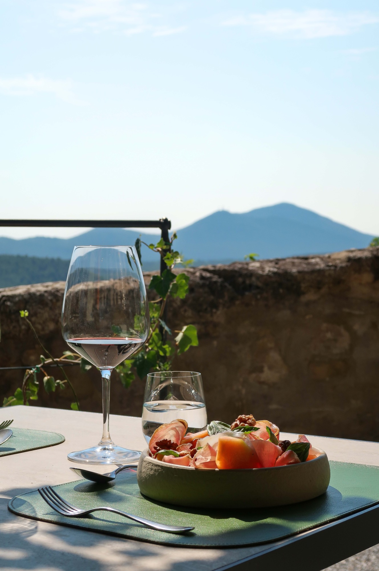 Table gastronomique du restaurant Oreade à Monteverdi Tuscany