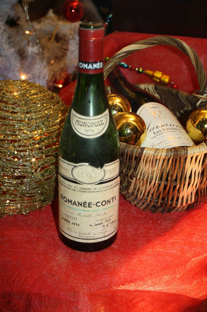 Une bouteille de Romanée-Conti