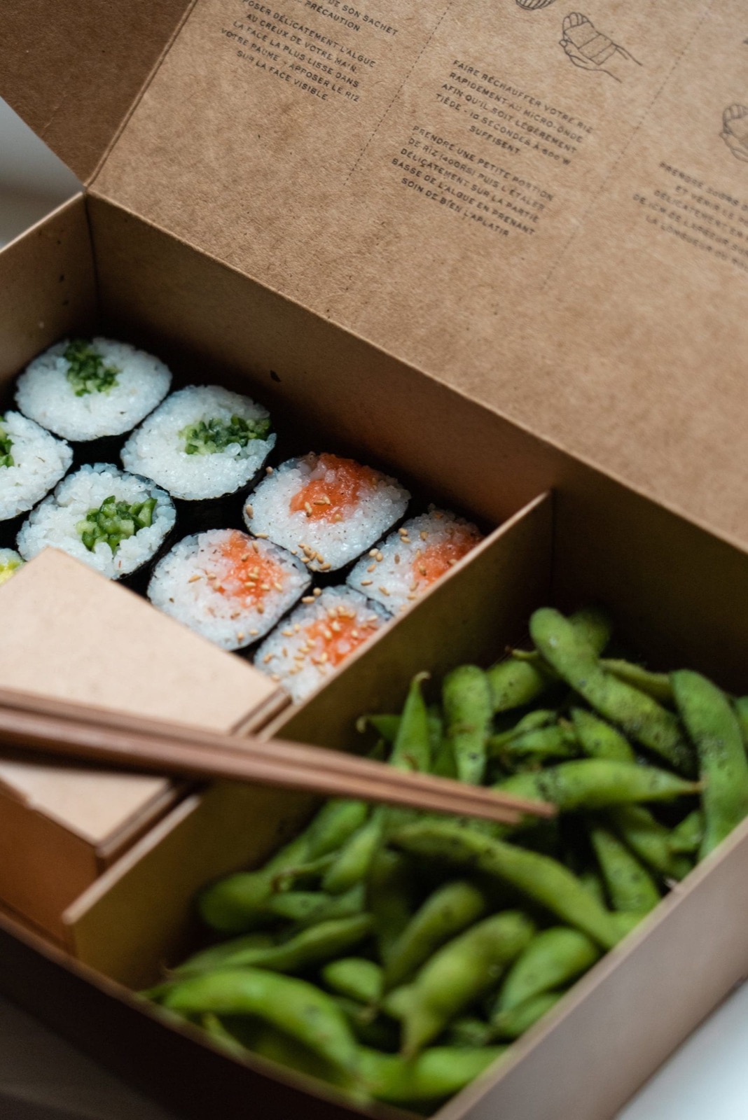 Doki doki handroll emporter edamame paris
