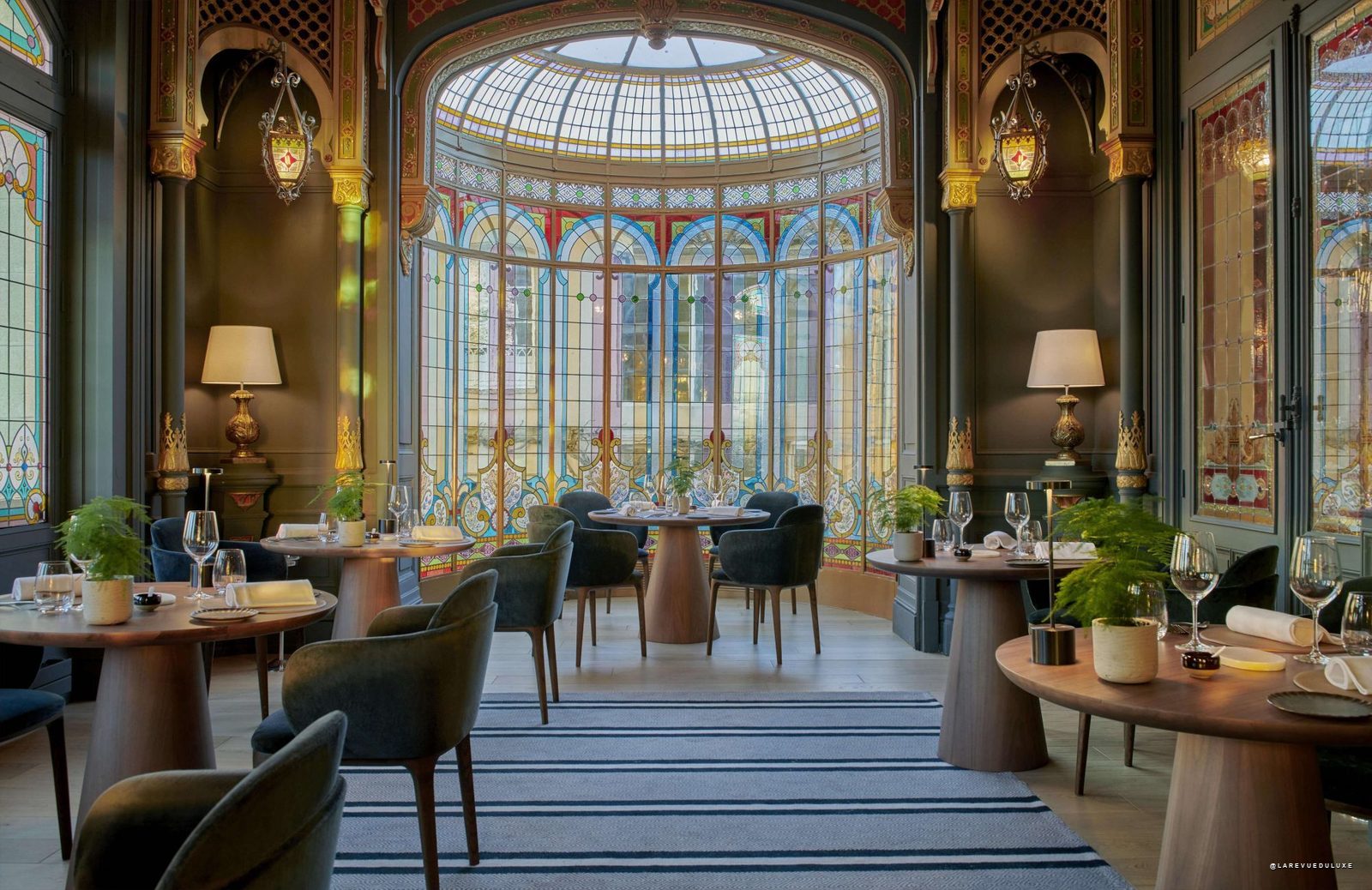 Le restaurant gastronomique sous verrière du Château Hôtel Grand Barrail
