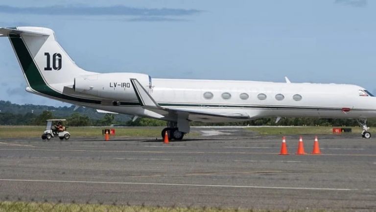 Lionel Messi’s private jet, a bespoke Gulfstream