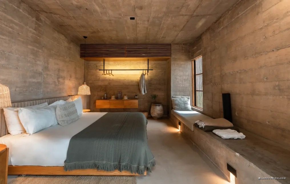 Suite minimaliste en béton du boutique-hôtel Paradero, près de Todos Santos à Los Cabos