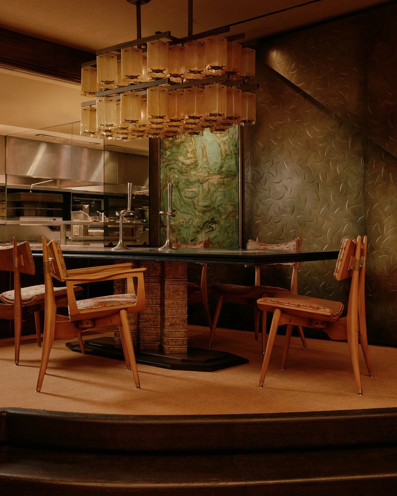 Restaurant pur paris table du chef cuisine ouverte