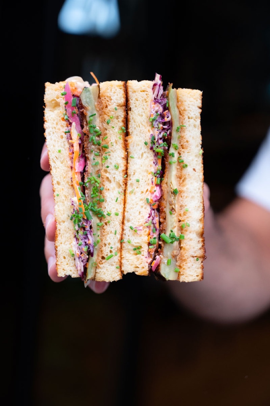 Yabai sando poulet sesame noir pain de mie