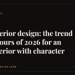 Interior design: the trend colours of 2026 for an interior with character