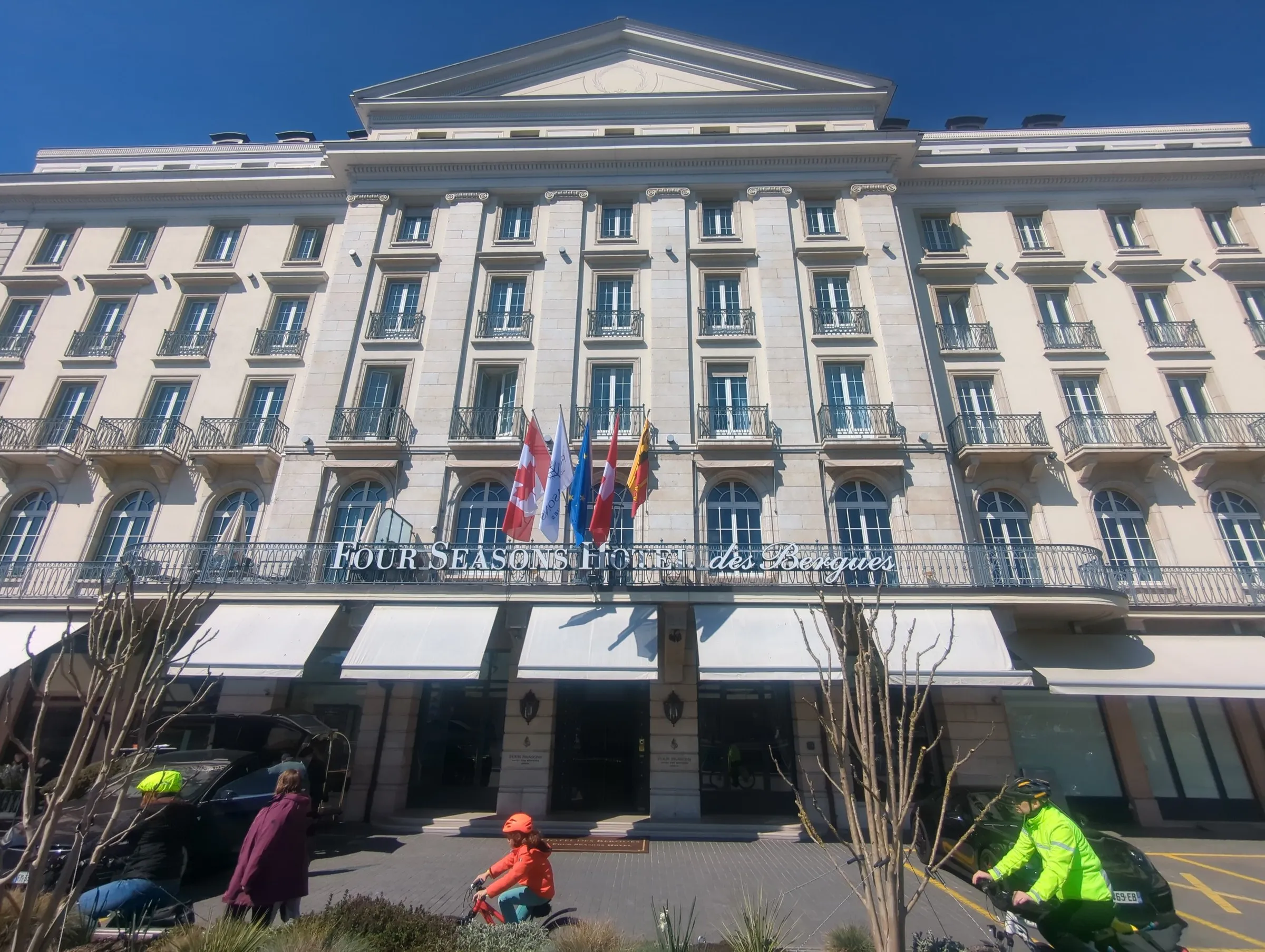 El quai des Bergues de Ginebra y el hotel des Bergues