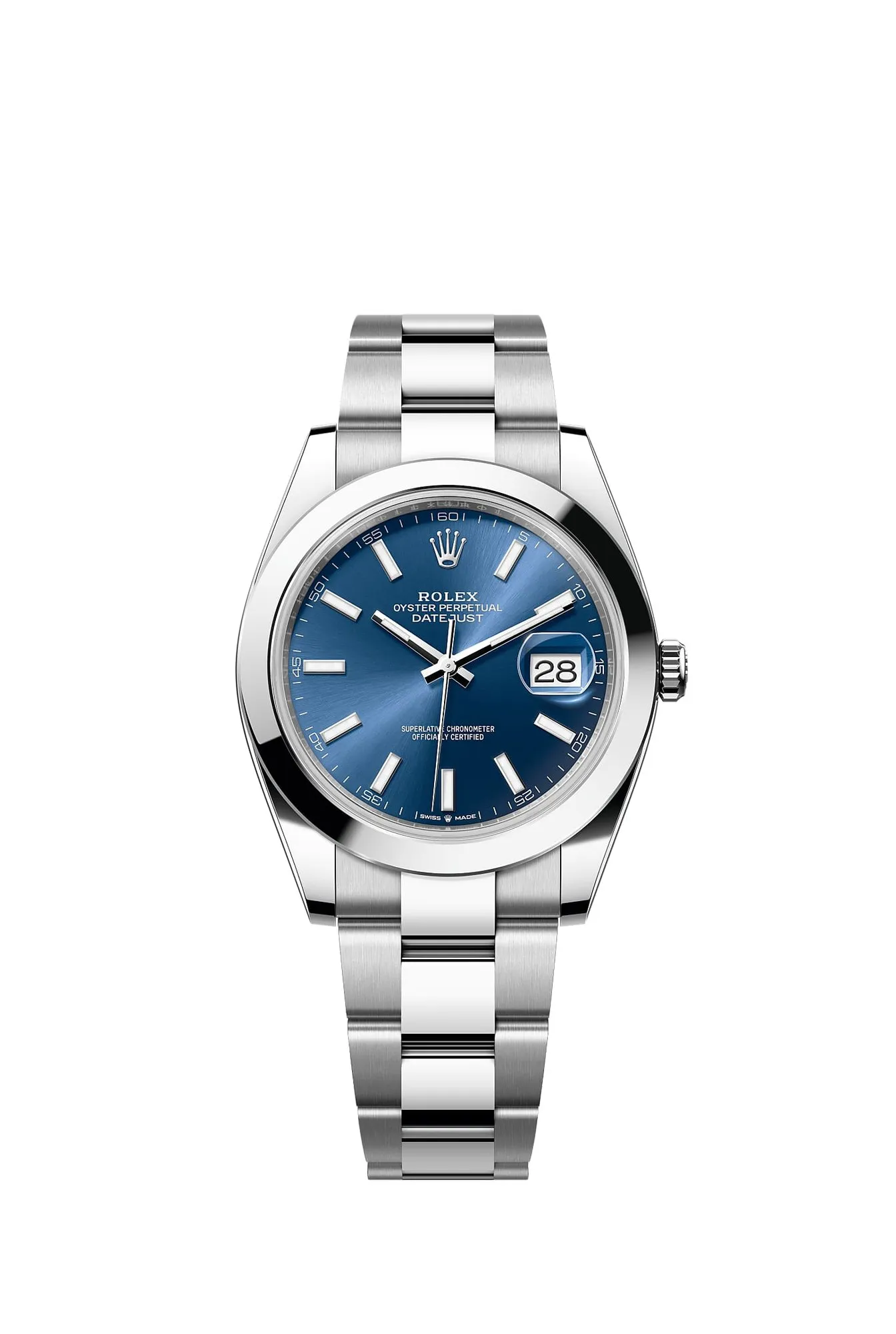 Rolex Datejust 41 reference 126300 in Oystersteel, recommended price 8,650 euros in France