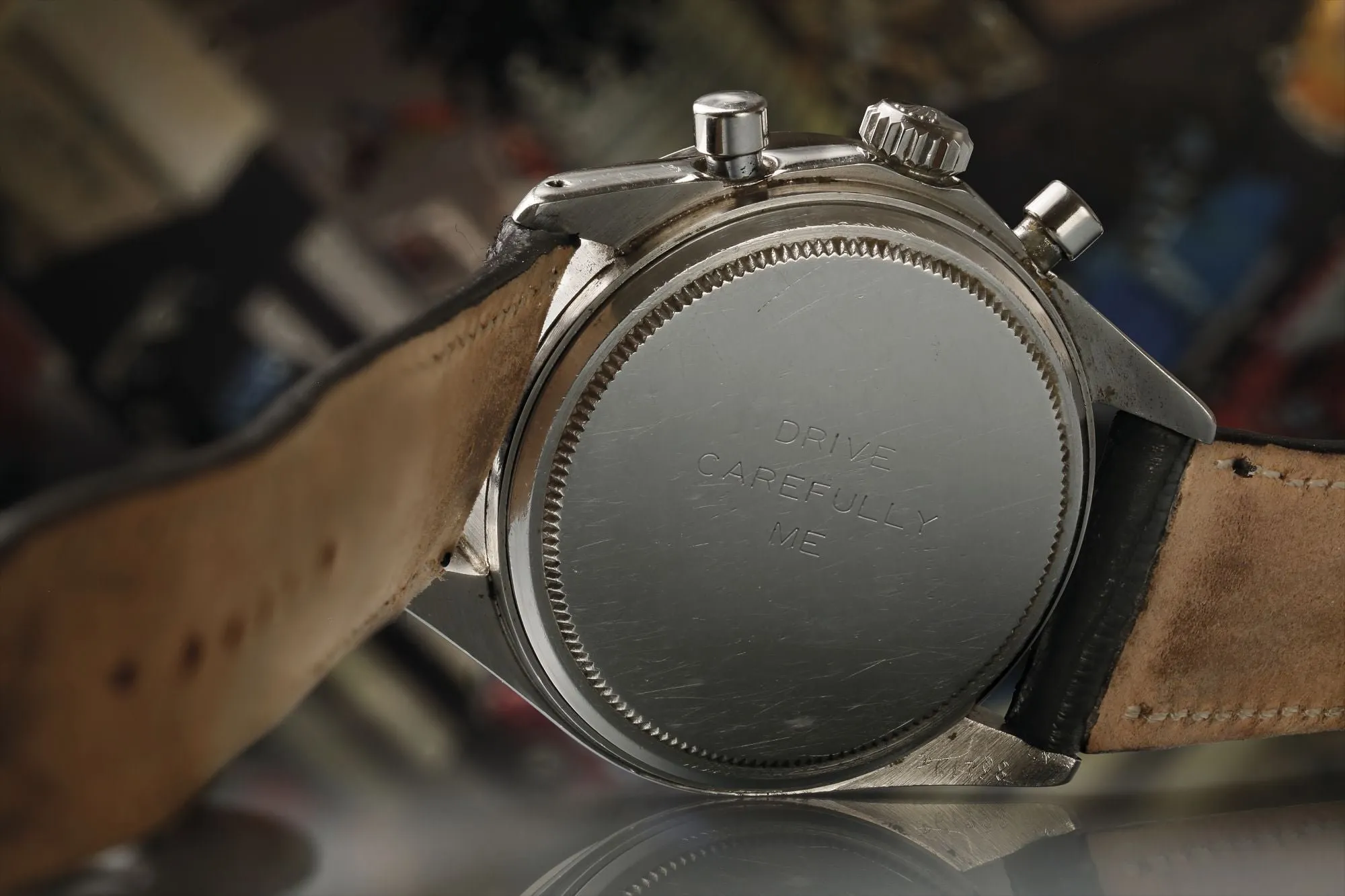 Fond gravé « Drive Carefully Me » de la Daytona de Paul Newman