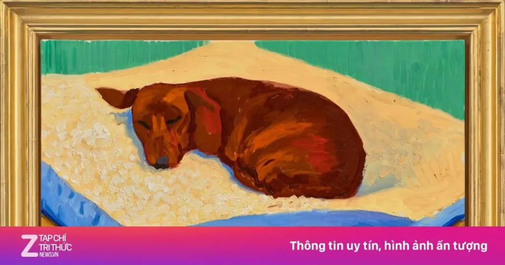 David Hockney : une toile intime de sa série canine estimée à 2, 5 millions de livres sterling - La Revue du Luxe